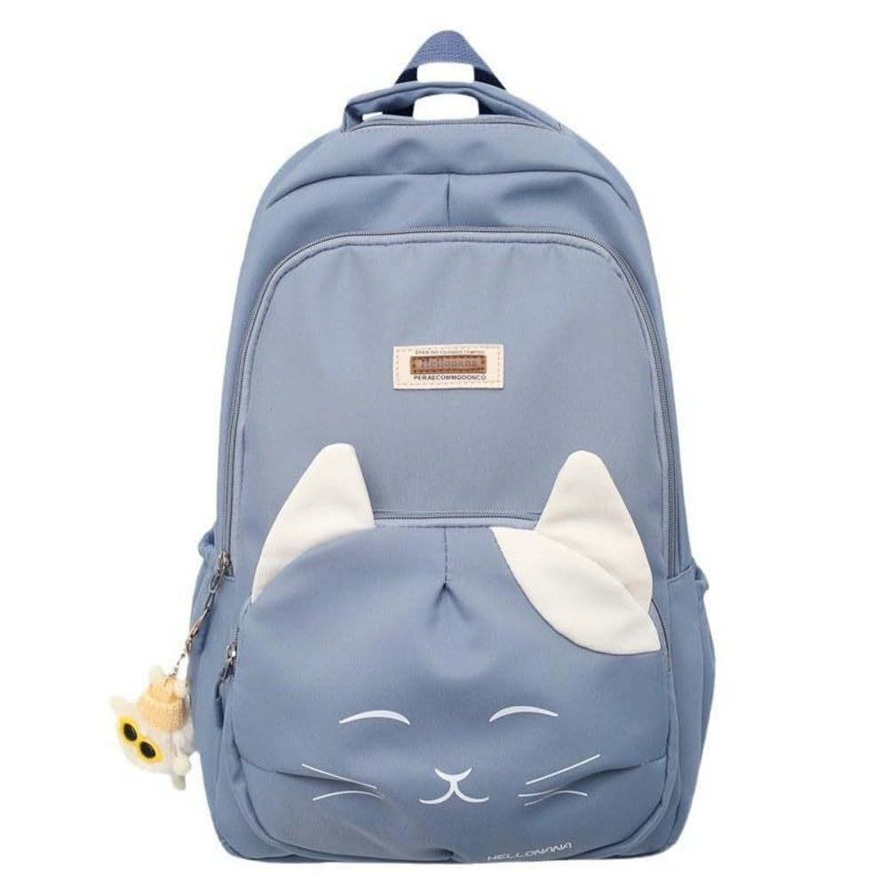 Aesthetic Backpack for Teens and Adults. Cute Cat Face Daypack Large Big🐨